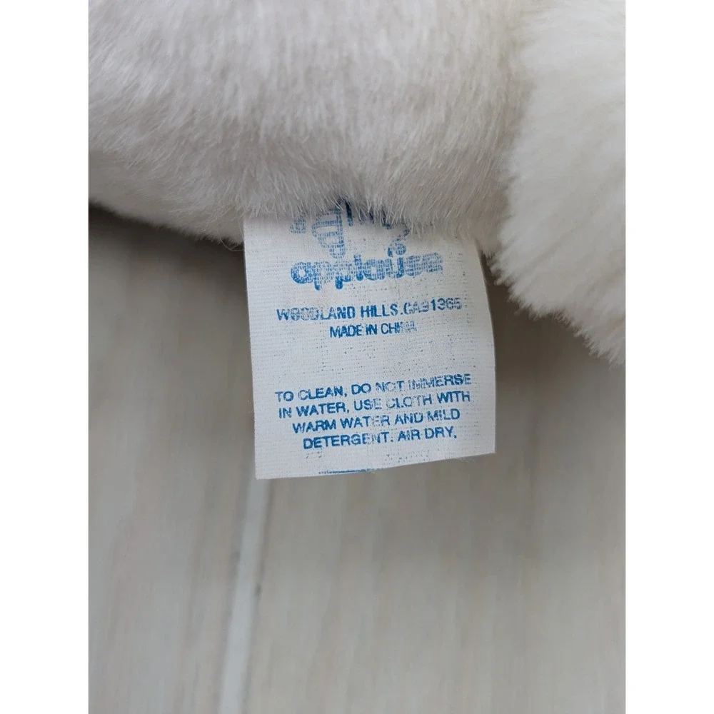 Applause White Pink Benny Bunny‎ Rabbit  Plush vintage w/ tags 15